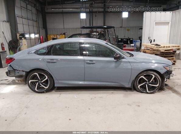 1HGCV3F26NA033760 2022 HONDA ACCORD HYBRID Gray Панорамний вид салону 360°