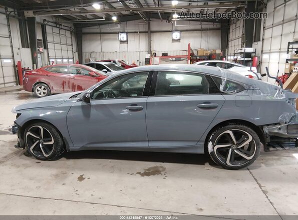 1HGCV3F26NA033760 2022 HONDA ACCORD HYBRID Gray 