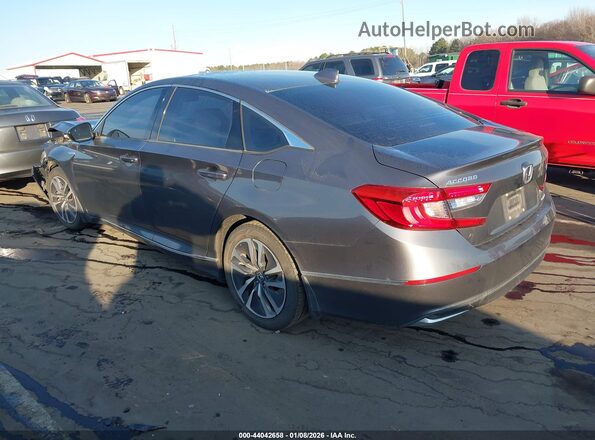 1HGCV3F42JA000654 2018 HONDA ACCORD HYBRID Серый Задняя левая четверть