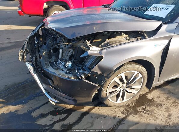 1HGCV3F42JA000654 2018 HONDA ACCORD HYBRID Серый 