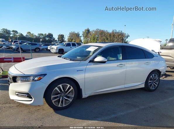 1HGCV3F42KA017598 2019 HONDA ACCORD HYBRID White 