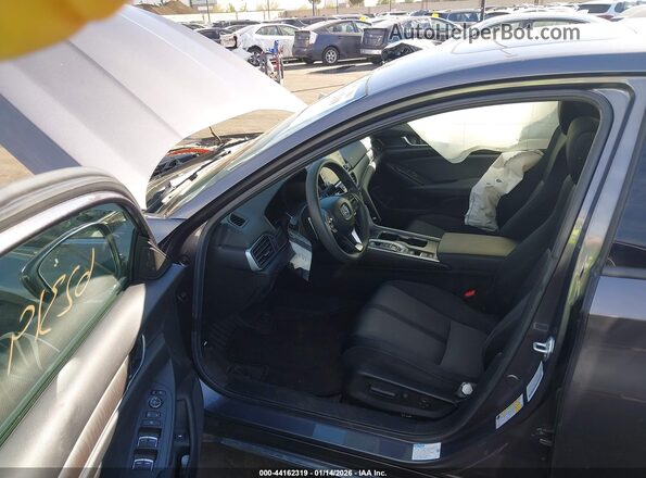 1HGCV3F44MA008145 2021 HONDA ACCORD HYBRID Gray Вид салону спереду