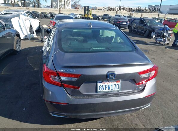 1HGCV3F44MA008145 2021 HONDA ACCORD HYBRID Gray 