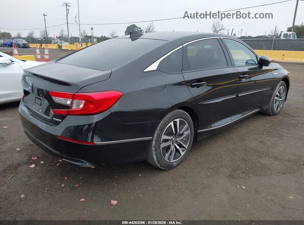 1HGCV3F44MA012096 2021 HONDA ACCORD HYBRID Black Հետևի աջ