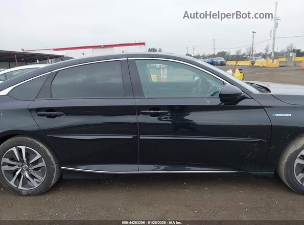 1HGCV3F44MA012096 2021 HONDA ACCORD HYBRID Black Սալոնի հետևի տեսք