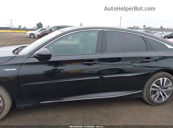 1HGCV3F44MA012096 2021 HONDA ACCORD HYBRID Black Սալոնի 360 աստիճան տեսք