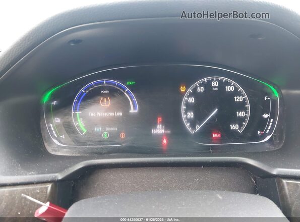 1HGCV3F46KA017376 2019 HONDA ACCORD HYBRID Gray Հետևի նստատեղերի տեսք