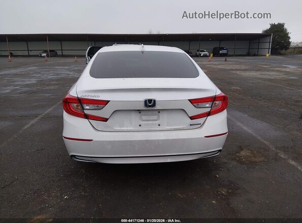 1HGCV3F49MA010537 2021 HONDA ACCORD HYBRID Белый 