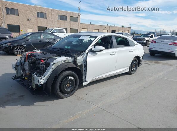 1HGCV3F50KA004034 2019 HONDA ACCORD HYBRID White Vista tres cuartos delantera izquierda