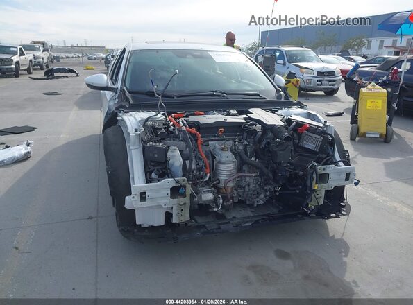 1HGCV3F50KA004034 2019 HONDA ACCORD HYBRID White Vista frontal