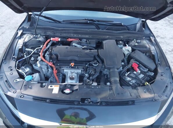 1HGCV3F52MA007150 2021 HONDA ACCORD HYBRID Черный Вид сзади