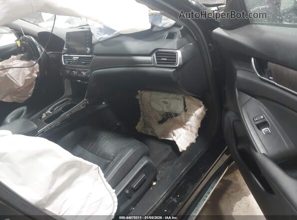 1HGCV3F53KA019868 2019 HONDA ACCORD HYBRID Black Vista interior delantera