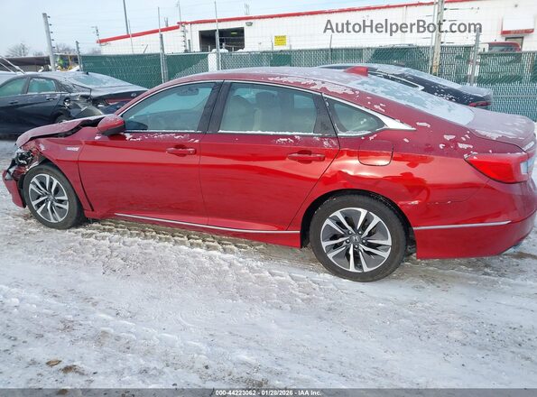 1HGCV3F55KA011836 2019 HONDA ACCORD HYBRID Maroon 