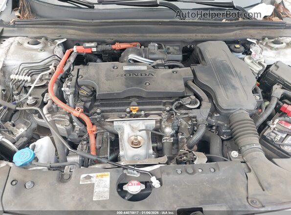 1HGCV3F55KA022058 2019 HONDA ACCORD HYBRID White Vista trasera