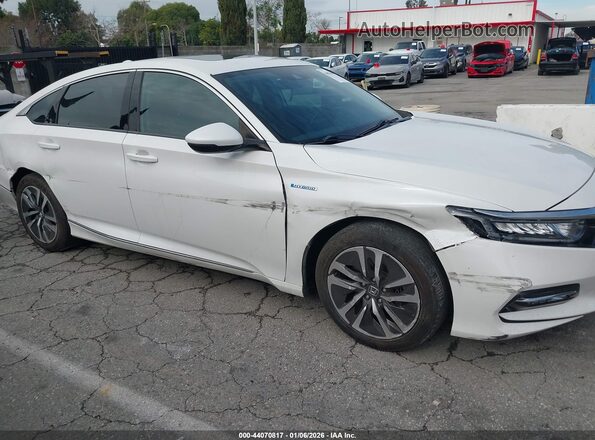 1HGCV3F55KA022058 2019 HONDA ACCORD HYBRID White Vista frontal