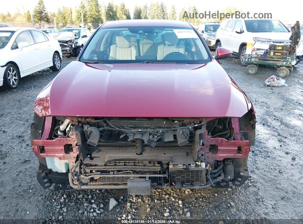 1HGCV3F55NA001666 2022 HONDA ACCORD HYBRID Красный Вид задней части салона