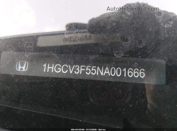 1HGCV3F55NA001666 2022 HONDA ACCORD HYBRID Красный Вид подкапотного пространства