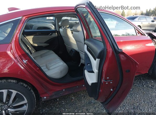 1HGCV3F55NA001666 2022 HONDA ACCORD HYBRID Красный Вид наклейки с VIN-кодом