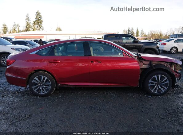 1HGCV3F55NA001666 2022 HONDA ACCORD HYBRID Красный Панорамный вид салона 360°