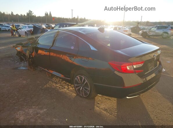 1HGCV3F56NA005385 2022 HONDA ACCORD HYBRID Черный Задняя левая четверть