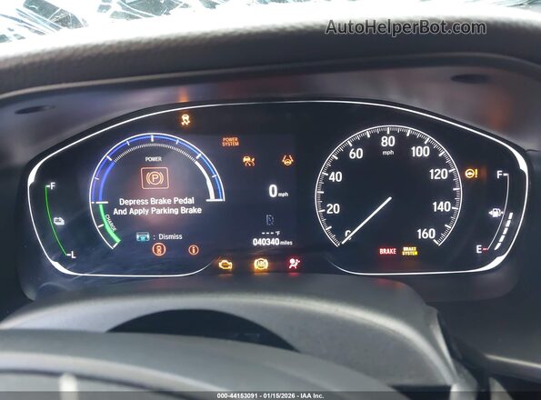 1HGCV3F56NA005385 2022 HONDA ACCORD HYBRID Черный Вид задних сидений