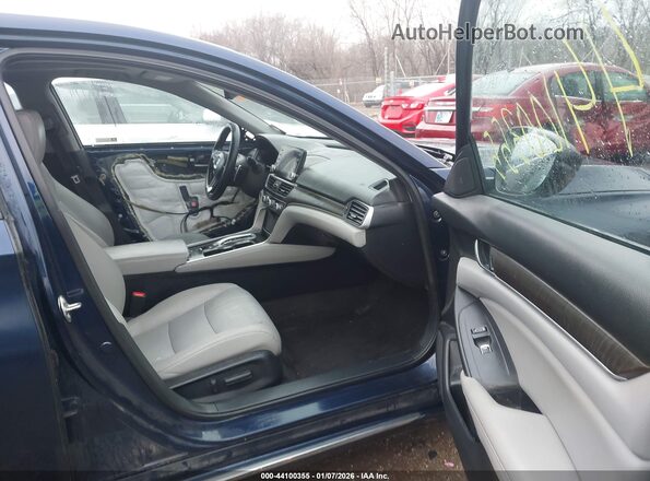1HGCV3F57LA001598 2020 HONDA ACCORD HYBRID Blue Widok wnętrza z przodu