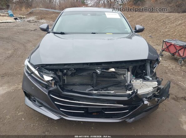 1HGCV3F58MA019481 2021 HONDA ACCORD HYBRID Серый Вид щитка приборов
