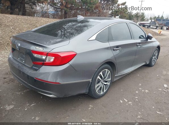 1HGCV3F58MA019481 2021 HONDA ACCORD HYBRID Серый Задняя правая четверть