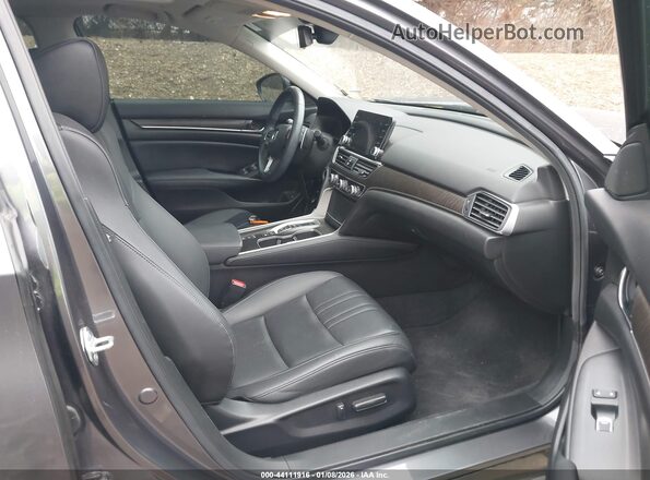 1HGCV3F58MA019481 2021 HONDA ACCORD HYBRID Серый Вид салона спереди
