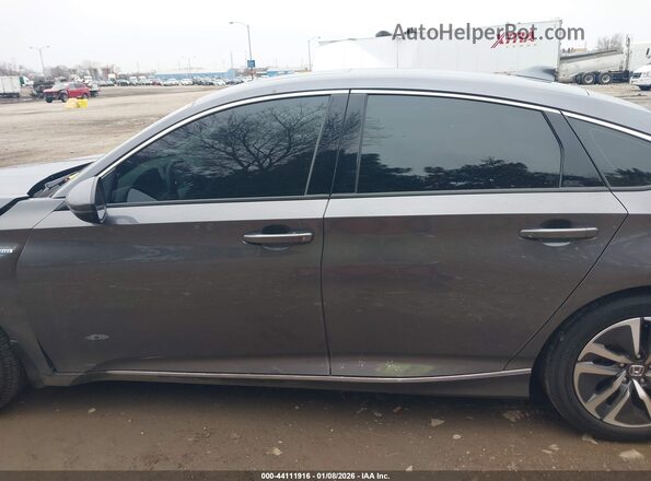 1HGCV3F58MA019481 2021 HONDA ACCORD HYBRID Серый Панорамный вид салона 360°