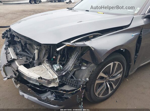 1HGCV3F58MA019481 2021 HONDA ACCORD HYBRID Серый Вид спереди