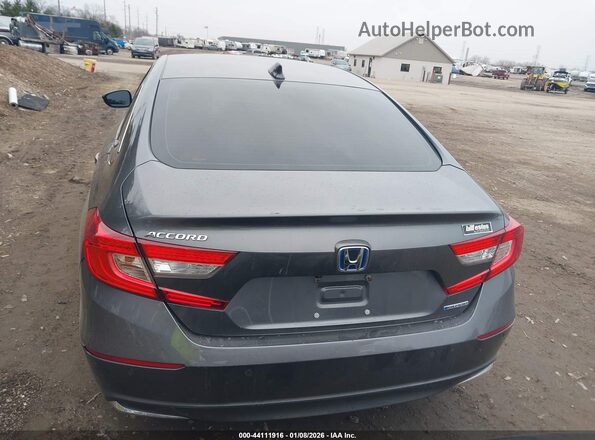 1HGCV3F58MA019481 2021 HONDA ACCORD HYBRID Серый 