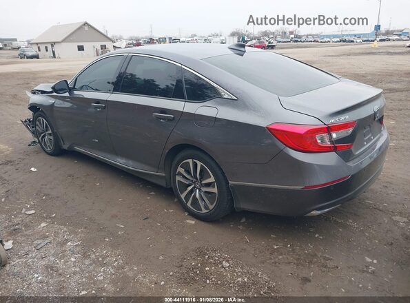1HGCV3F58MA019481 2021 HONDA ACCORD HYBRID Серый Задняя левая четверть