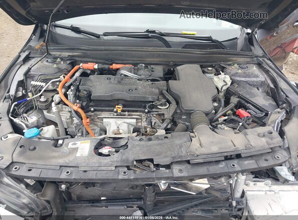 1HGCV3F58MA019481 2021 HONDA ACCORD HYBRID Серый Вид сзади