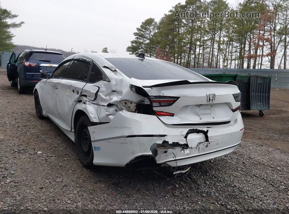 1HGCV3F91KA000934 2019 HONDA ACCORD HYBRID White Դիմացի տեսք