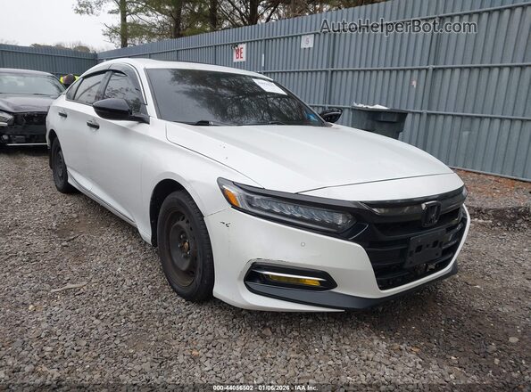1HGCV3F91KA000934 2019 HONDA ACCORD HYBRID White Առջևի աջ