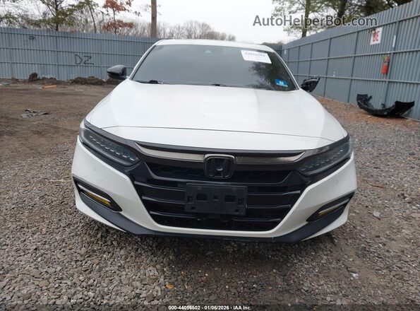 1HGCV3F91KA000934 2019 HONDA ACCORD HYBRID White Սարքավորումների վահանակի տեսք