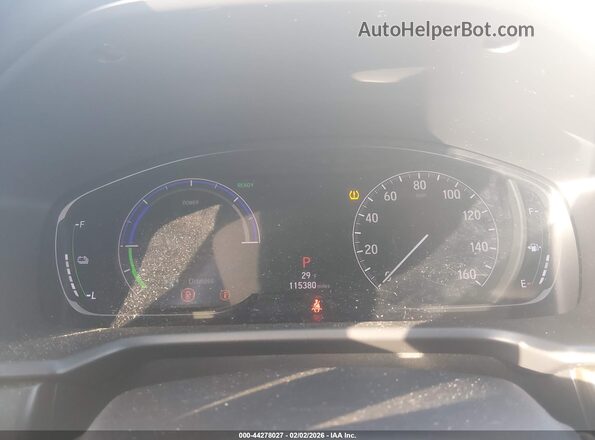 1HGCV3F92LA002760 2020 HONDA ACCORD HYBRID Белый Вид задних сидений
