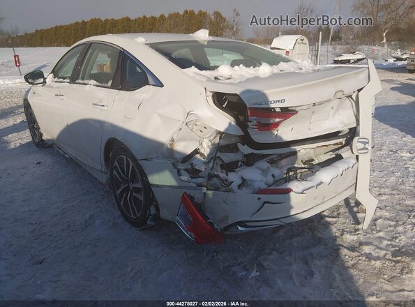 1HGCV3F92LA002760 2020 HONDA ACCORD HYBRID Белый Задняя левая четверть