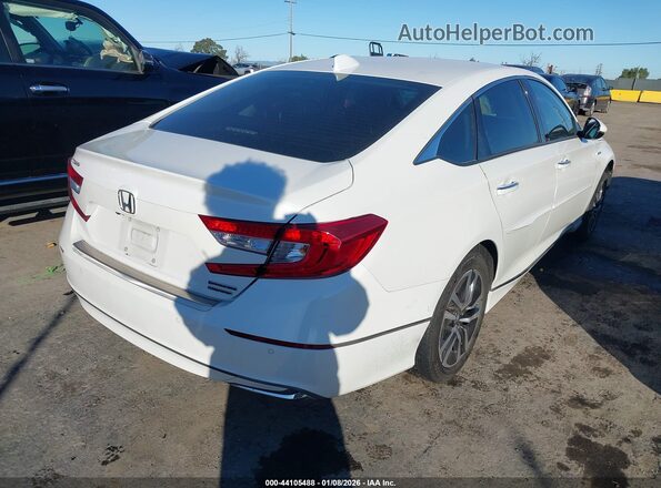 1HGCV3F94KA021731 2019 HONDA ACCORD HYBRID White Задня права чверть