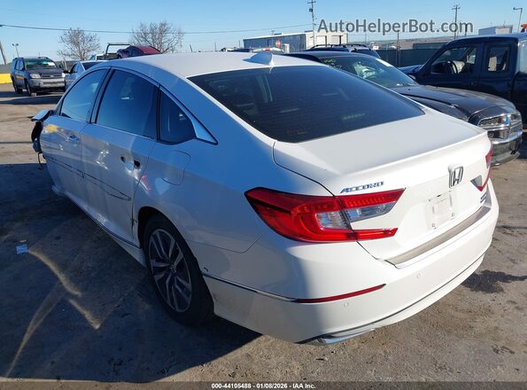 1HGCV3F94KA021731 2019 HONDA ACCORD HYBRID White Задня ліва чверть