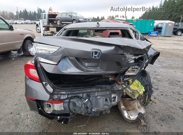 1HGCV3F95MA010255 2021 HONDA ACCORD HYBRID Gray წინა ხედი