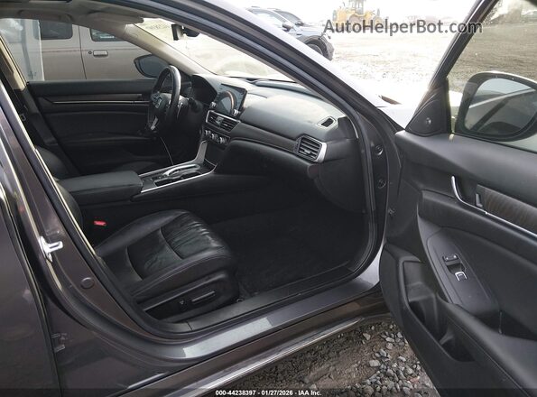 1HGCV3F95MA010255 2021 HONDA ACCORD HYBRID Gray 