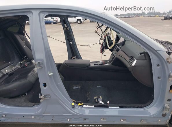 1HGCV3F96MA009115 2021 HONDA ACCORD HYBRID Синий Вид салона спереди