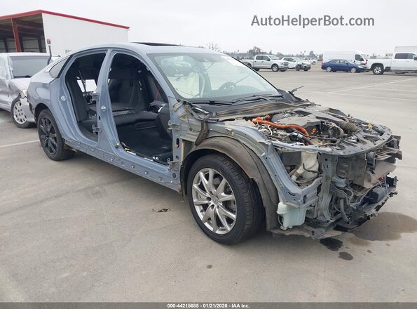1HGCV3F96MA009115 2021 HONDA ACCORD HYBRID Синий Передняя правая четверть