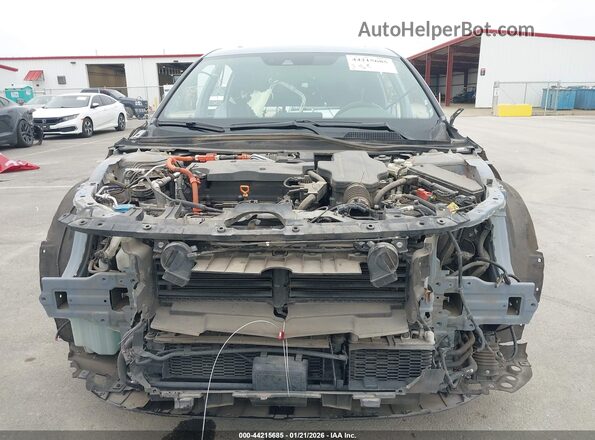 1HGCV3F96MA009115 2021 HONDA ACCORD HYBRID Синий Вид задней части салона