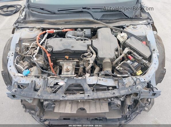 1HGCV3F96MA009115 2021 HONDA ACCORD HYBRID Синий Вид сзади