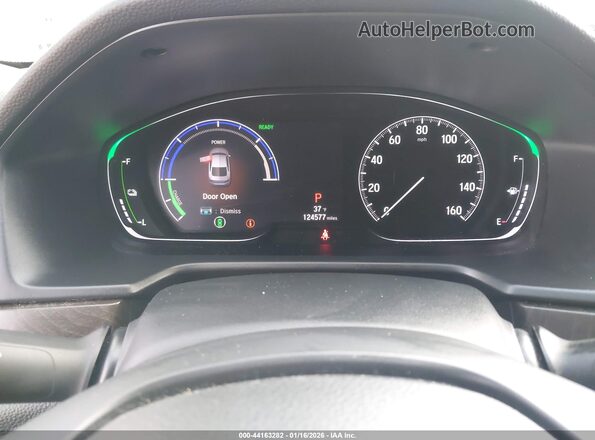1HGCV3F97LA014953 2020 HONDA ACCORD HYBRID White უკანა სავარძლების ხედი