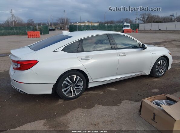 1HGCV3F97LA014953 2020 HONDA ACCORD HYBRID White უკანა სალონის ხედი