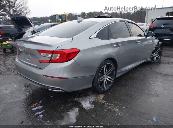 1HGCV3F98MA007589 2021 HONDA ACCORD HYBRID Серебряный Задняя правая четверть